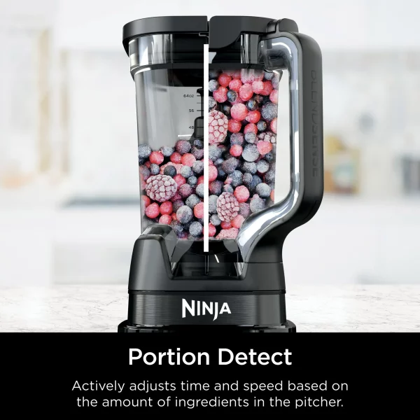 Ninja Detect Duo Power Blender + Single Serve with Blend Sense Technology, Platinum Silver, TB300