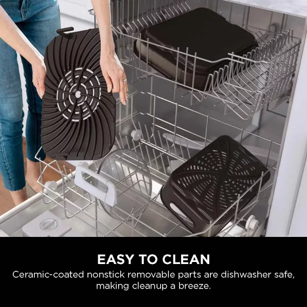 Ninja Foodi Smart XL 4-in-1 Indoor Grill with 4-Quart Air Fryer, Roast, Bake, and Smart Cook System, FG550