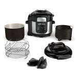 Ninja - Ninja Foodi 8qt. 9-in-1 Deluxe XL Pressure Cooker & Air Fryer - Stainless Steel/Black