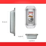 Handi-Foil Super King Aluminum Foil Loaf Pan with Handles and Lid, 2 count per pack