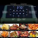 Costway 19 QT Multi-functional Air Fryer Oven Dehydrator Rotisserie w/Accessories Green