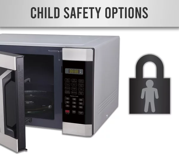 Farberware 1.6 Cu. ft. Microwave Oven, Brushed Stainless Steel, FMO16AHTBKC