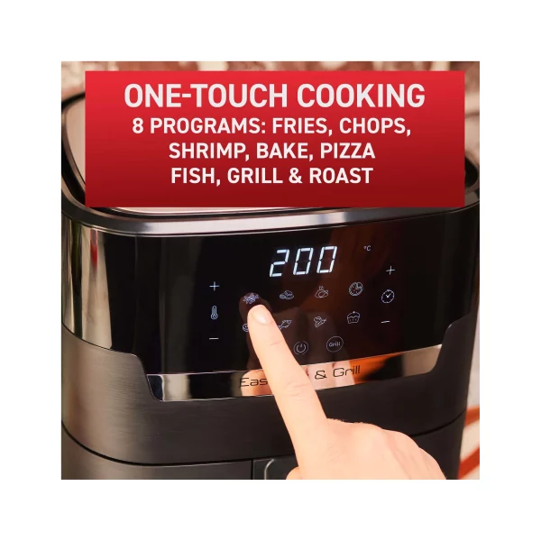 T-fal Easy Fry & Grill XL 2-in-1 Air Fryer Combo, 4.4 quart