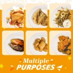 100PCS Air Fryer Disposable Paper Liner, Non-stick Air Fryer Liners Basket , Round Baking Paper for Air Fryer Oil-proof , Water-proof , Food Grade Parchment for Baking Roasting Microwave ( 7.9 inch )