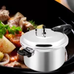 8 qt. Aluminum Stovetop Pressure Cooker Pot with Steam Release Valve