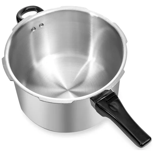 8 qt. Aluminum Stovetop Pressure Cooker Pot with Steam Release Valve