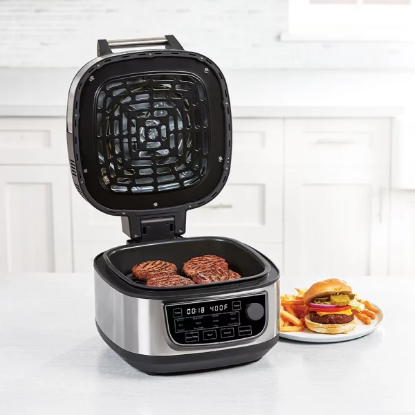 PowerXL Grill Air Fryer Combo Plus, Indoor Grill / Air Fryer, Stainless Steel