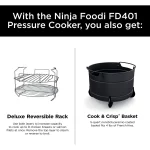 Ninja® Foodi™ TenderCrisp 9-in-1 8-Quart Deluxe XL Pressure Cooker, Stainless Steel FD401
