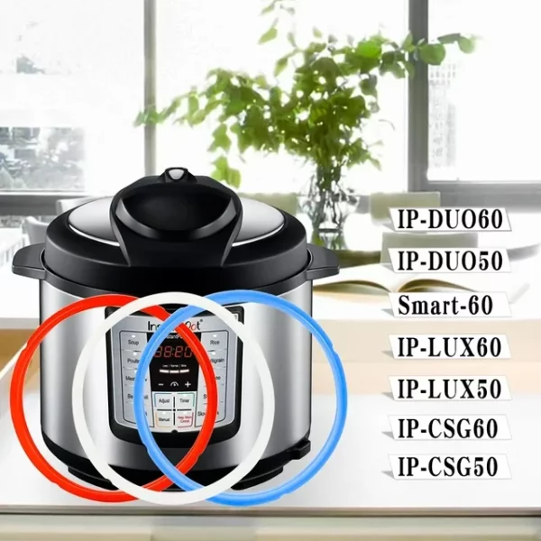 For Instant Pot Silicone Sealing Ring 5qt & 6qt&8qt Pressure Cooker Accessory Food-Grade , Fits IP-DUO60, For Crock Pot Liners Compatible