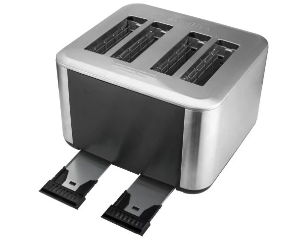 Farberware Touchscreen 4-Slice Toaster, Stainless Steel and Black, New