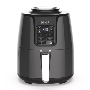 4 qt. Electric Black Air Fryer with Recipe Book (AF101)