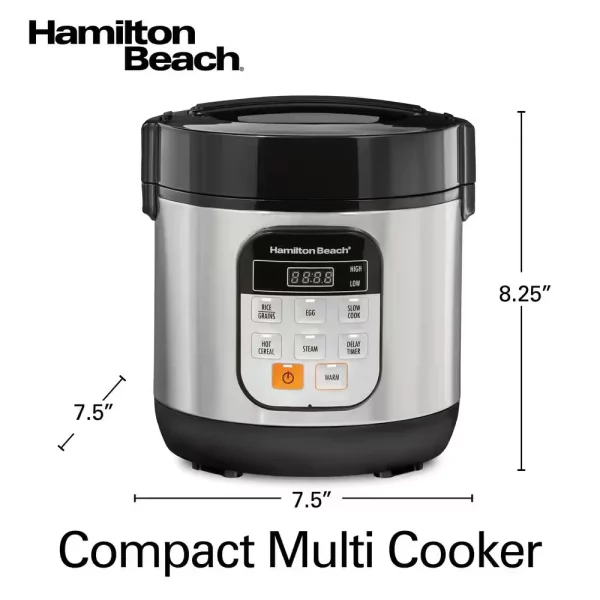 Compact 1.5 Qt. Stainless Steel Electric Multi-Cooker