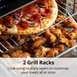 Ariawave 36 qt. Black Air Fryer Oven