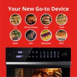 Ariawave 36 qt. Black Air Fryer Oven