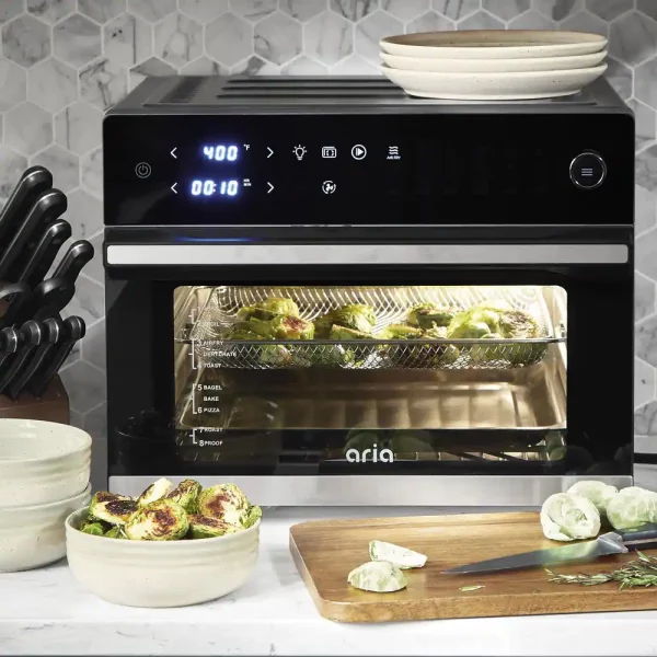 Ariawave 36 qt. Black Air Fryer Oven