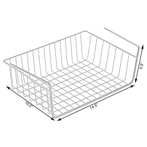 Hanging Under Shelf Metal Storage Basket