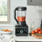 TriForce 68 oz. 10 Speeds Plus Pulse Black Power Blender