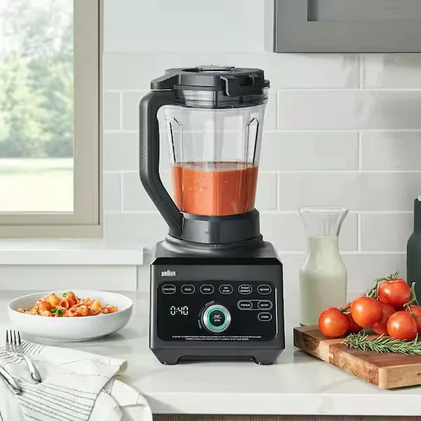TriForce 68 oz. 10 Speeds Plus Pulse Black Power Blender