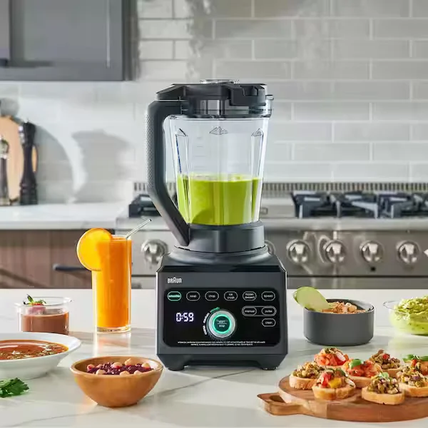 TriForce 68 oz. 10 Speeds Plus Pulse Black Power Blender