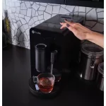 1- Cup Automatic Espresso Machine in Black with Built in Grinder, Frother, Frothing Pitcher, and WiFi Connected