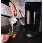 1- Cup Automatic Espresso Machine in Black with Built in Grinder, Frother, Frothing Pitcher, and WiFi Connected
