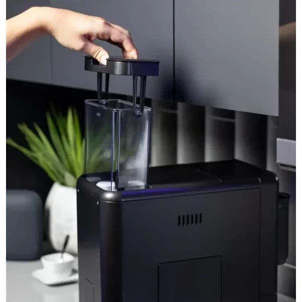1- Cup Automatic Espresso Machine in Black with Built in Grinder, Frother, Frothing Pitcher, and WiFi Connected