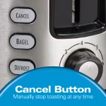 750-Watt 2-Slice Black and Stainless Steel Wide Slot Toaster