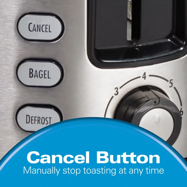 750-Watt 2-Slice Black and Stainless Steel Wide Slot Toaster