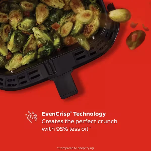 Instant Vortex Plus 6 qt. Black Air Fryer with ClearCook