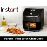 Instant Vortex Plus 6 qt. Black Air Fryer with ClearCook