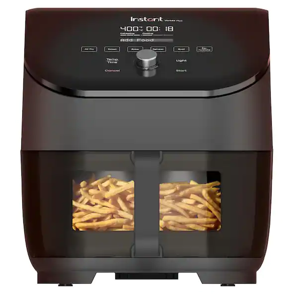 Instant Vortex Plus 6 qt. Black Air Fryer with ClearCook