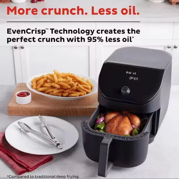 6 qt. Black Vortex Slim Air Fryer
