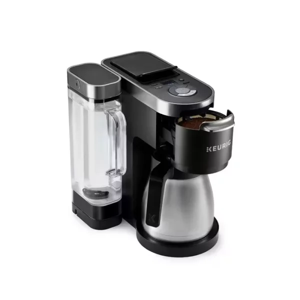 K Duo Plus 12-Cup Black Matte Single Serve and Carafe Coffee Maker
