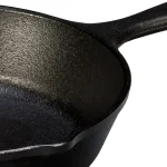 8 in. Cast Iron Skillet in Black with Pour Spout