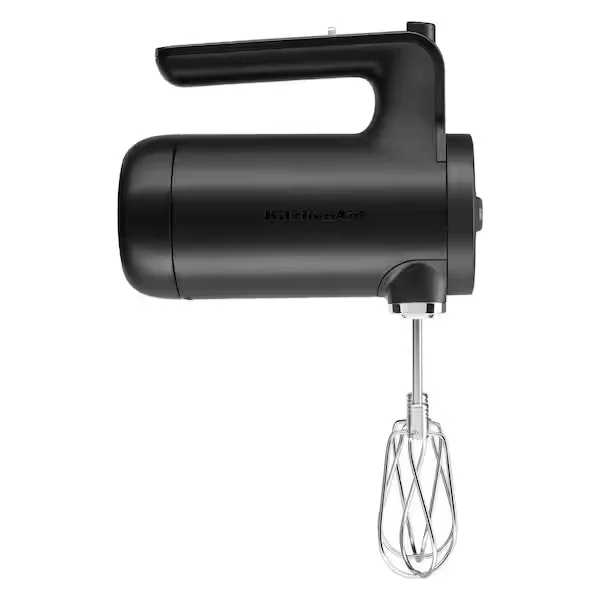 Cordless 7-Speed Black Matte Hand Mixer