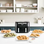 Foodi 6 qt. 5 in-1 2-Basket Black Air Fryer with DualZone Technology DZ090