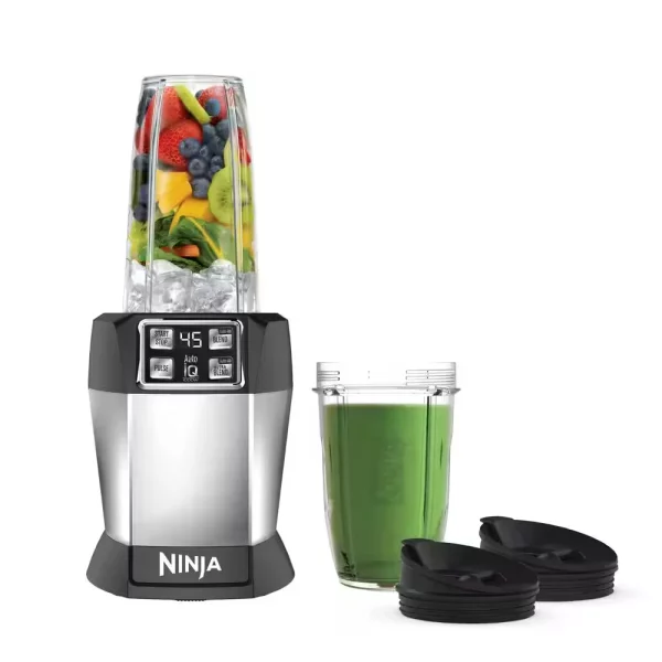 Nutri Auto iQ 24 oz. 3-Speed Black High Speed Single Serve Blender (BL480D)