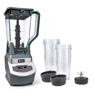 Nutri Ninja 72 oz. 3-Speed Black Professional Blender with 2 Single Serve Cups (BL660)