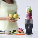 Fit 16 oz. Black Single Speed Single Serve Personal Blender (QB3001SS)