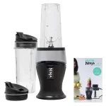 Fit 16 oz. Black Single Speed Single Serve Personal Blender (QB3001SS)