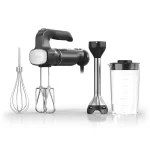 Foodi Power Mixer System, 5-Speed Black Immersion Blender and Hand Mixer CI101