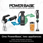 Foodi Power Mixer System, 5-Speed Black Immersion Blender and Hand Mixer CI101