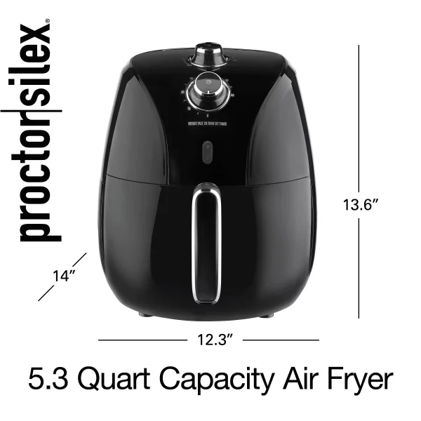 5.2 Qt. Black Air Fryer with 60-Minute Timer