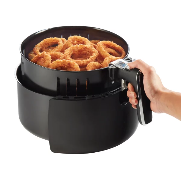 5.2 Qt. Black Air Fryer with 60-Minute Timer