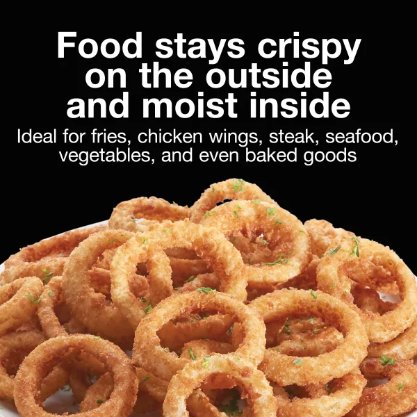 5.2 Qt. Black Air Fryer with 60-Minute Timer