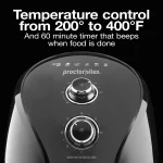 5.2 Qt. Black Air Fryer with 60-Minute Timer