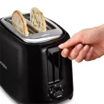 700-Watt 2-Slice Black Wide Slot Toaster