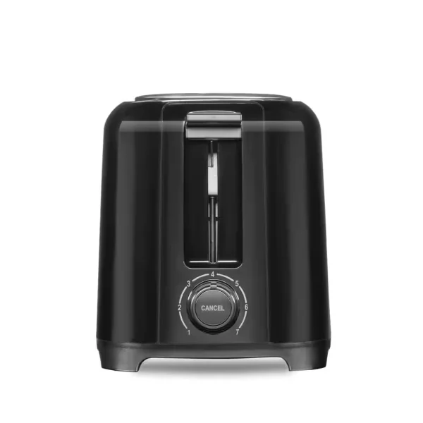 700-Watt 2-Slice Black Wide Slot Toaster