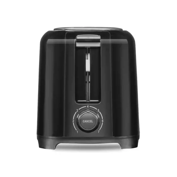 700-Watt 2-Slice Black Wide Slot Toaster