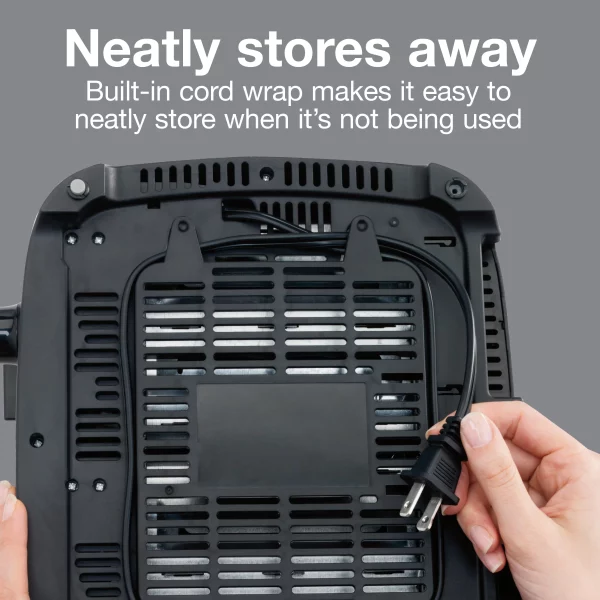 4-Slice Black Wide Slot Toaster with Crumb Tray and Automatic Shut-Off